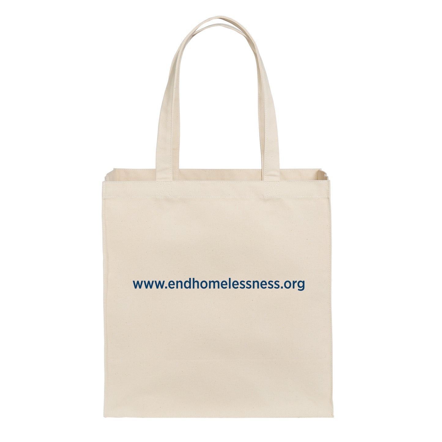 End Homelessness Logo Tote Bag in Natural