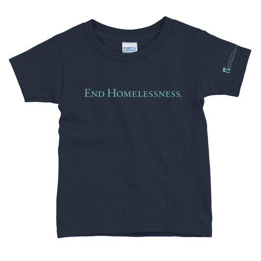 End Homelessness Youth T-Shirt- Navy