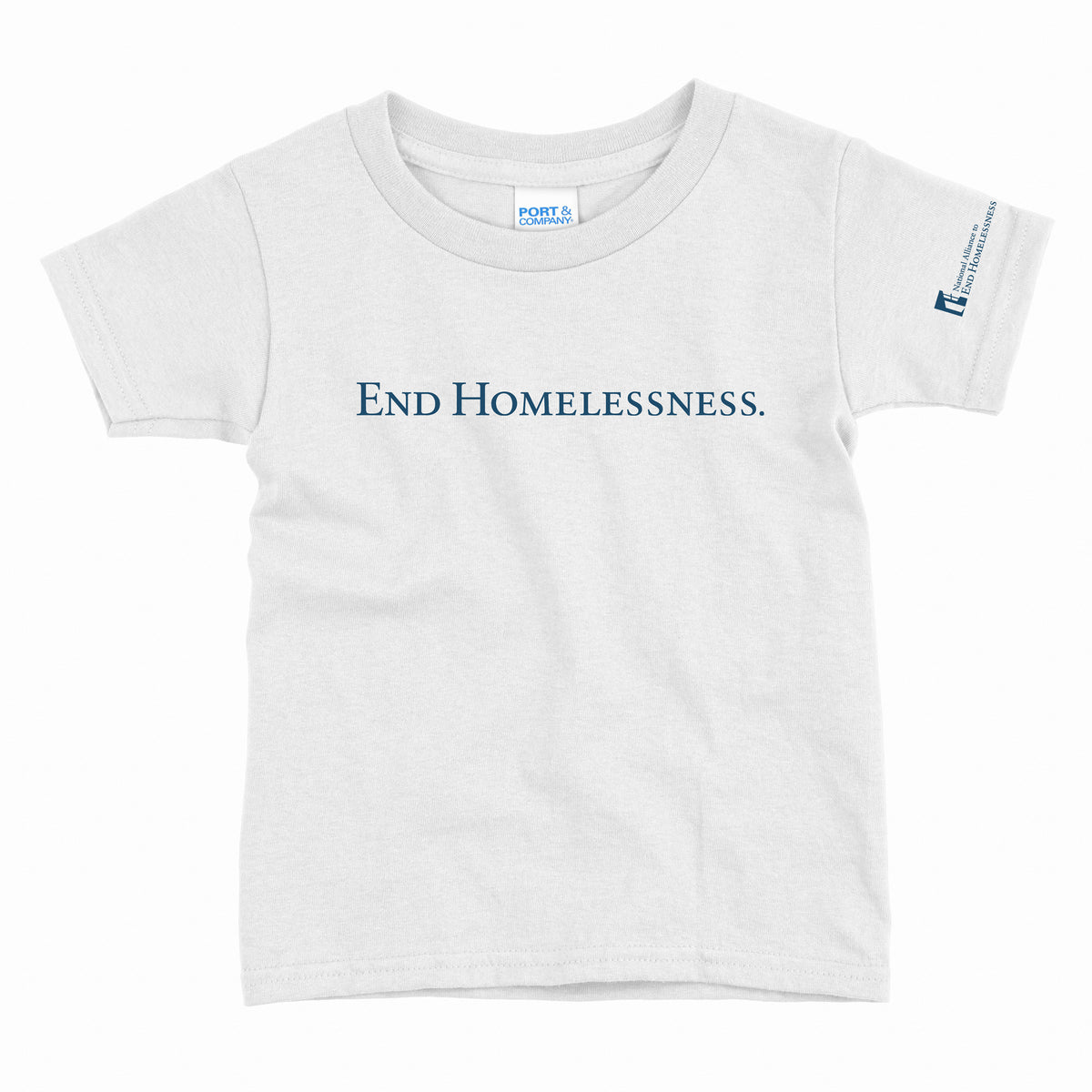 Homless Shirt End Homelessness Youth T-Shirt- White – National Alliance to End ...