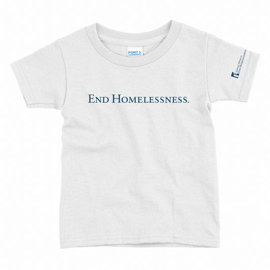 End Homelessness Youth T-Shirt- White