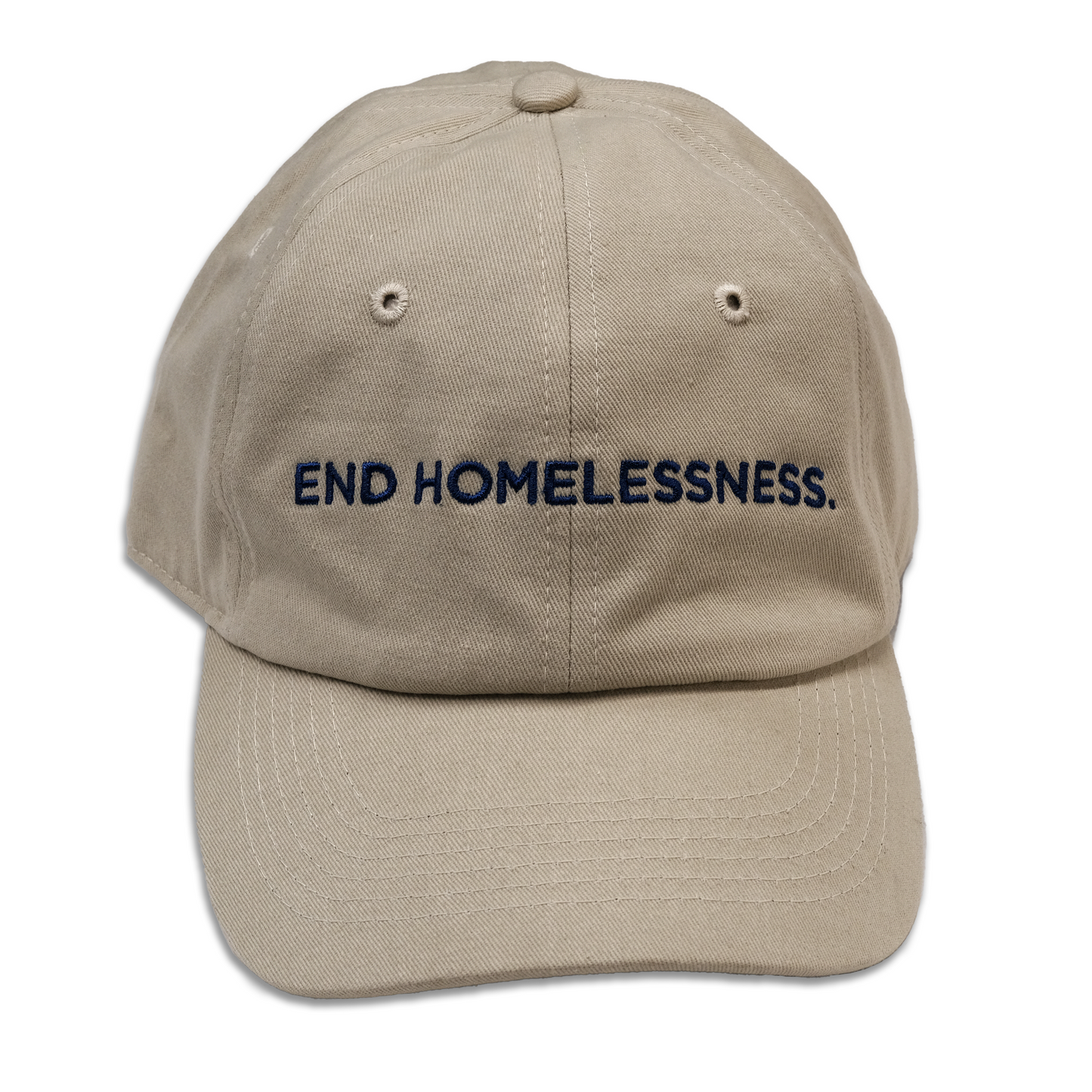 End Homelessness Baseball Hat- Stone